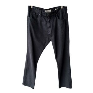 Calvin Klein Jeans Pants Straight Leg Dark Charcoal Gray Cotton